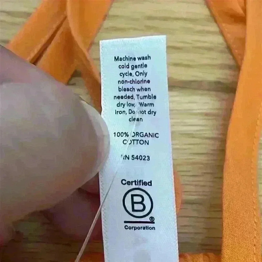 Athleta Women's Orange Cotton Cami Size S Lightweight Breathable - Picture 6 of 7